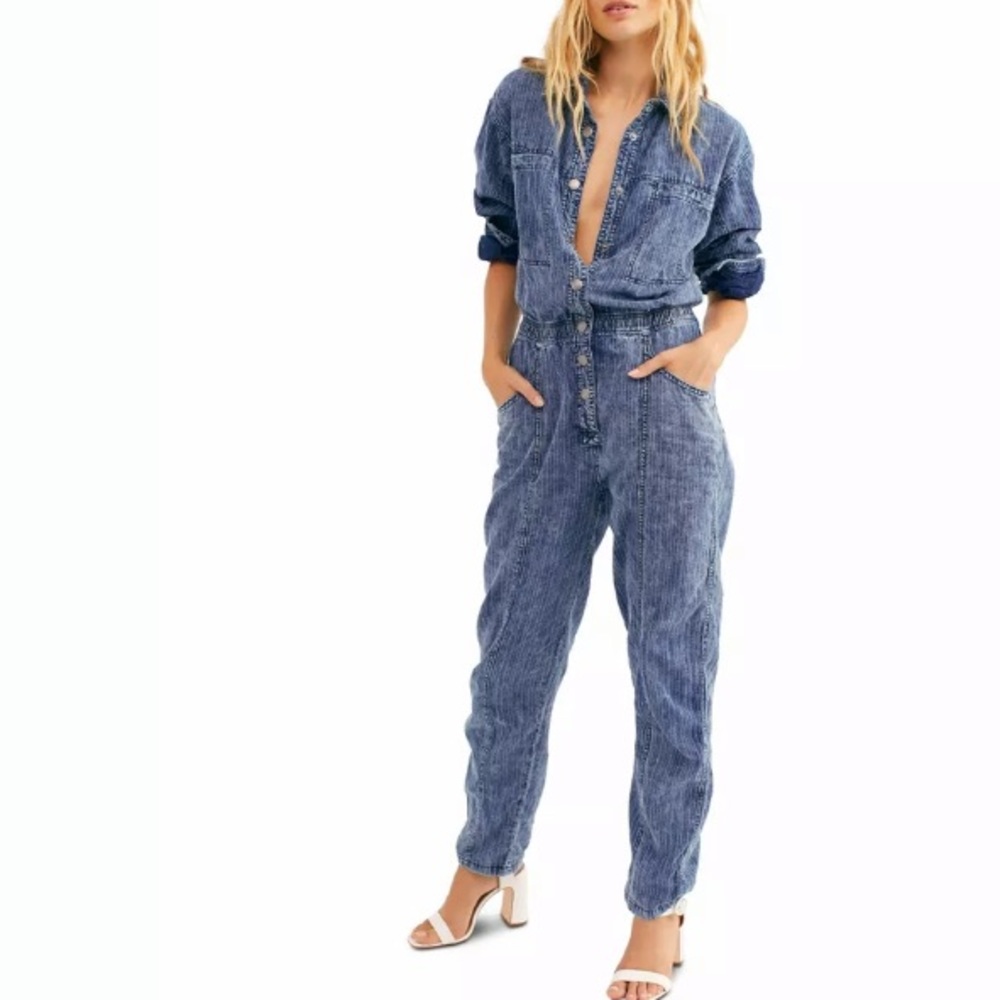 Rare Free People Ari Coveralls